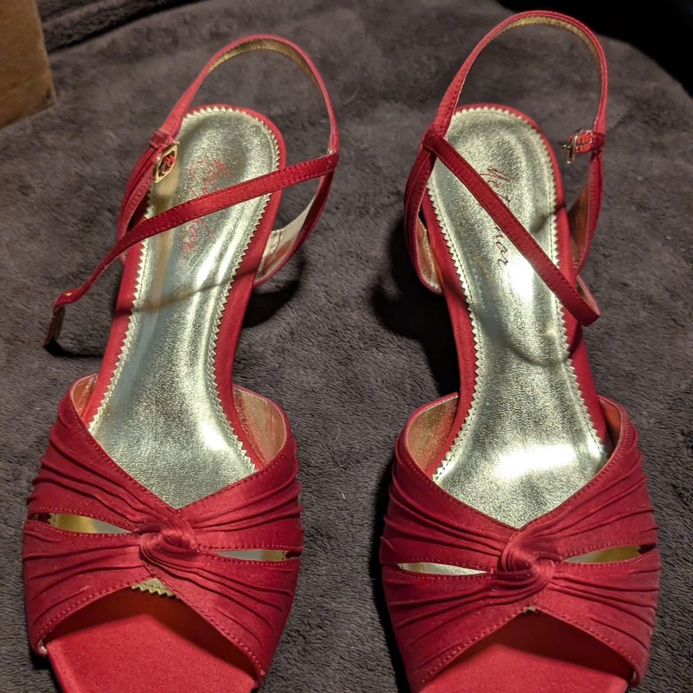 Metaphor Red Strappy Heels
